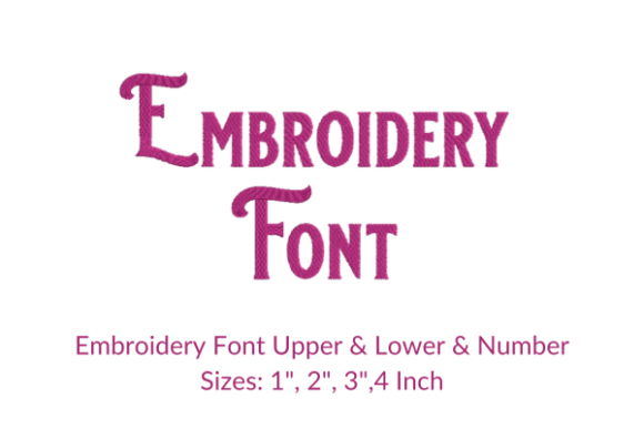 Black River Font for Seasonal Embroidery