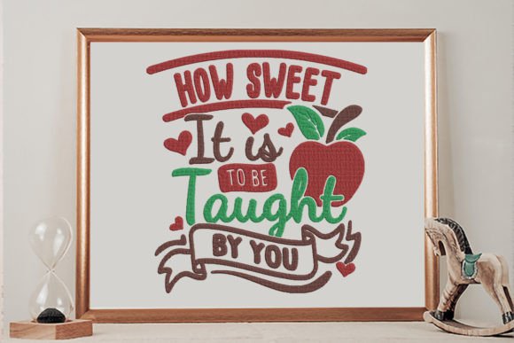 Charming Embroidery for Teacher Gifts