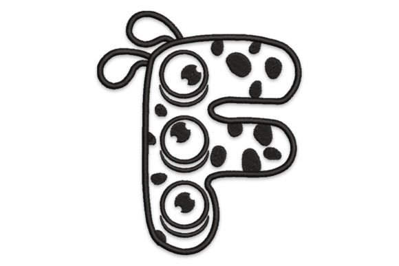Charming Monster Alphabet Letter F for Craft Fairs