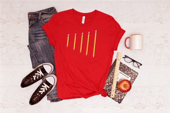 Charming Realistic Life Size Pencil Design