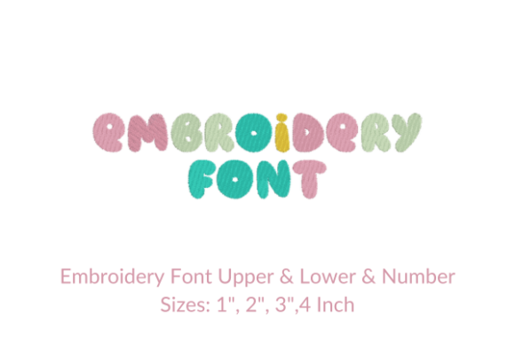 Cloudy Font: A Versatile Embroidery Design