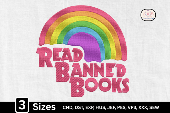 Read Banned Books: A Bold Embroidery Design