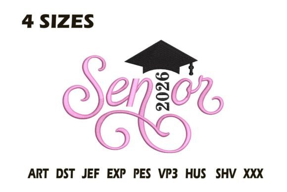 Senior 2026 Graduation Embroidery Design Review
