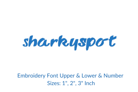 Sharky Spot Font: A Versatile Embroidery Design