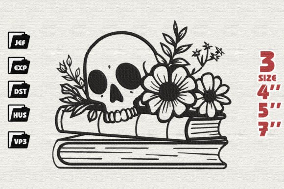 Skull Book Flower: A Unique Touch for Your Brand