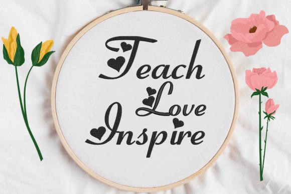 Teach Love Inspire: A Charming Teacher Design