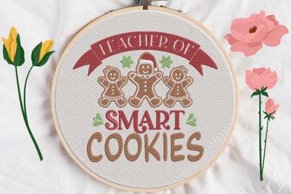 Teacher of Smart Cookies: A Whimsical Embroidery Delight