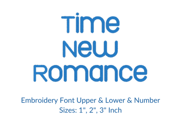 Times New Romance Font: A Versatile Embroidery Design